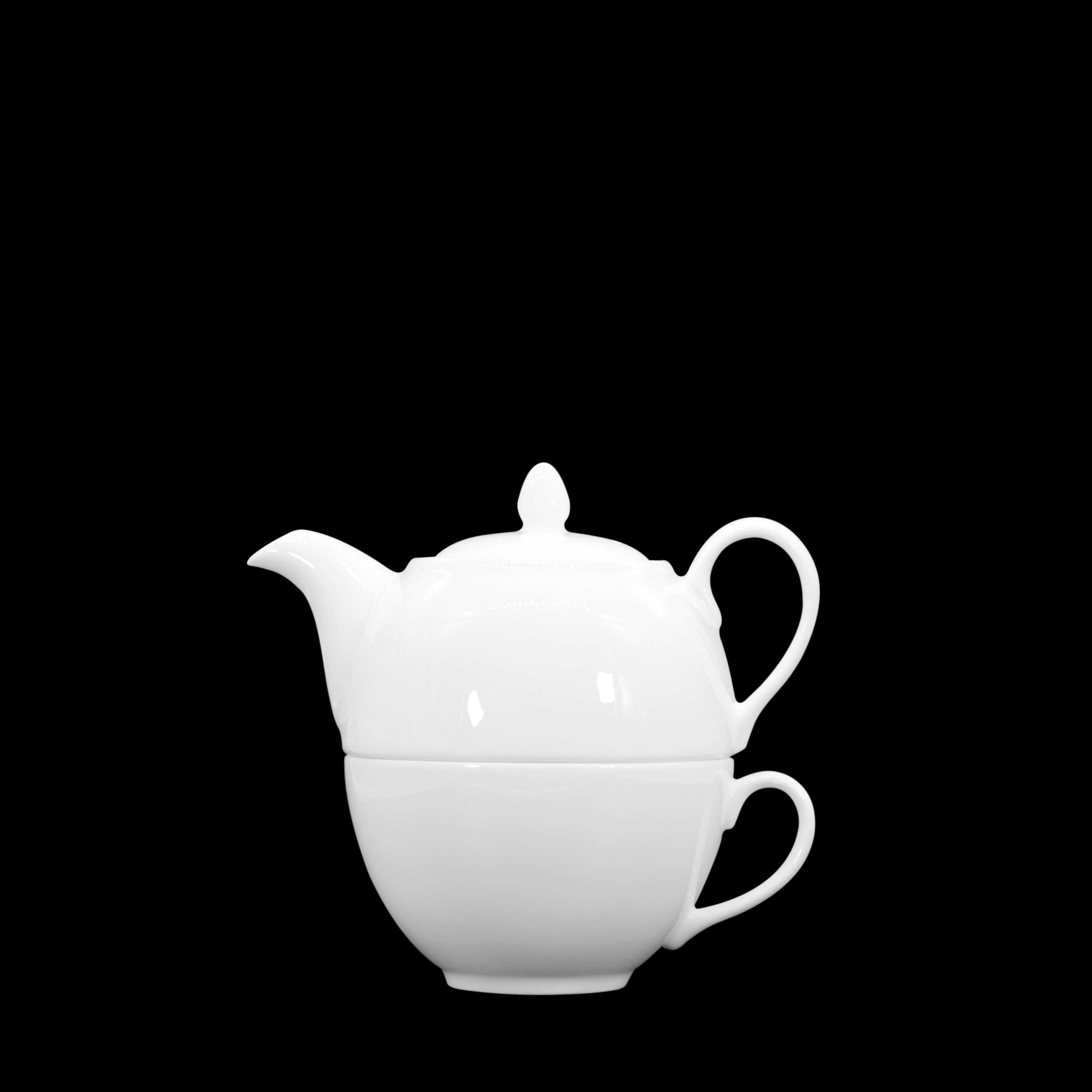 White Amber 4 Cup Teapot Duchess China